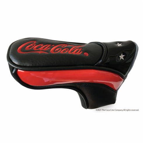 コカ・コーラ PU ピン型パターカバー 裏面のクリップでベルトなどへの装着可能 メンズ ゴルフ