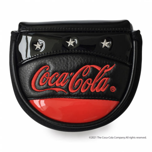 コカ・コーラ PU マレット型パターカバー 裏面のクリップでベルトなどへの装着可能 メンズ ゴルフ