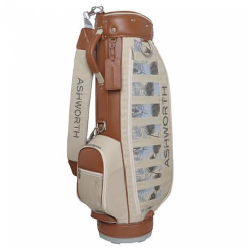 アシュワース レディース ゴルフ リーフプリント キャディバッグ 8.5型 (KW883) golf5