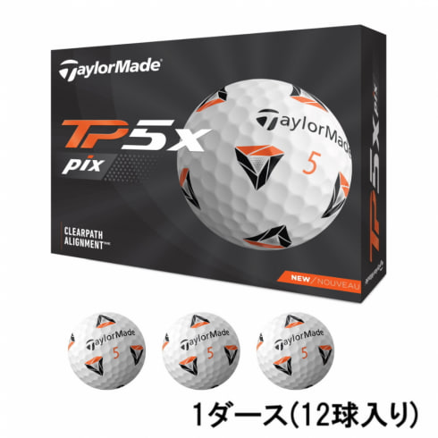 テーラーメイド TP5X PIX (N7606401) 1ダース(12球入) ゴルフボール 