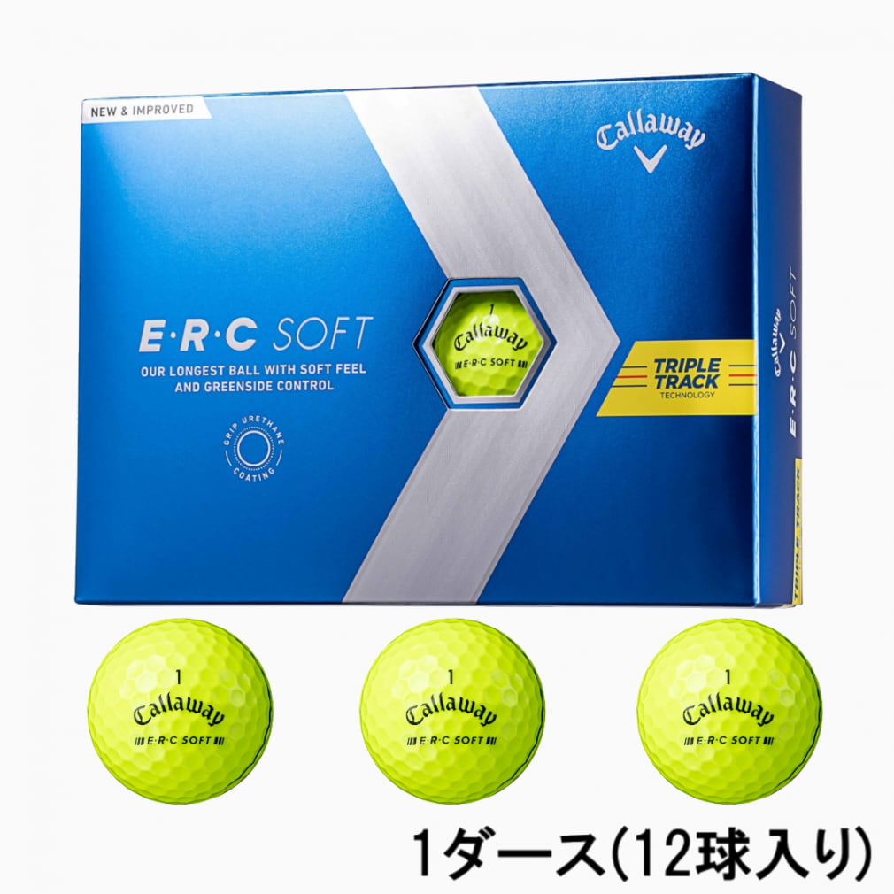 キャロウェイ ERCソフト イエロー トリプルトラック ERC SOFT YLW 23