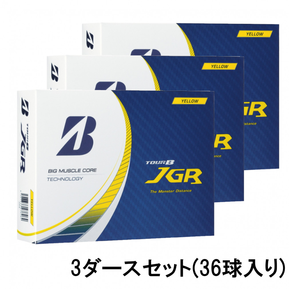 ブリヂストン ツアービー TOUR B JGR イエロー (J3YX) 3ダース(36球入
