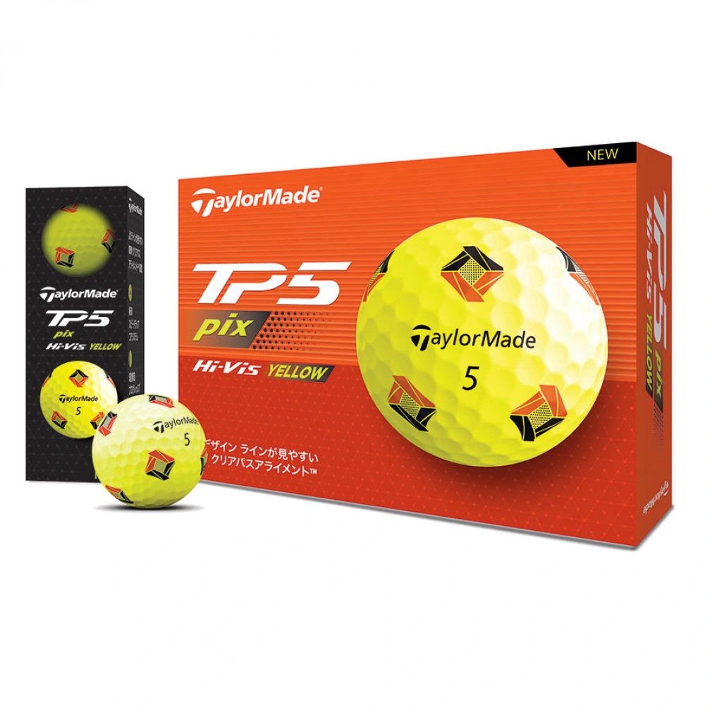 テーラーメイド TMJ24 TP5 pix YLW イエロー (N9509001) 1ダース(12球入) ゴルフ 公認球 TaylorMade｜公式通販  アルペングループ オンラインストア