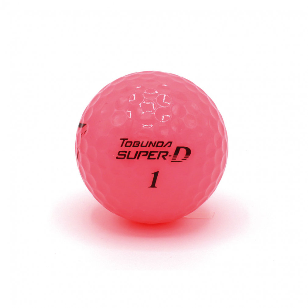 トブンダ スーパーD ゴルフボール 非公認 高反発 飛ぶ 飛距離 重い ピンク (0624020304) 1スリーブ(3球入) ゴルフ ボール  TOBUNDA