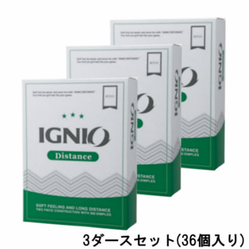 イグニオ Ignio 特選品 ゴルフボール Distance ディスタンス 1ダース ホワイト 12個入 公式通販 アルペングループ オンラインストア