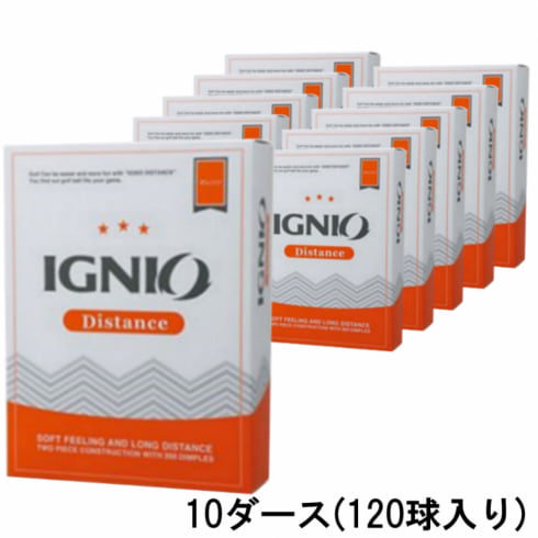 10ダースセット イグニオ ゴルフボール Distance ディスタンス 10ダース 1球入 オレンジ Ignio 公式通販 アルペングループ オンラインストア