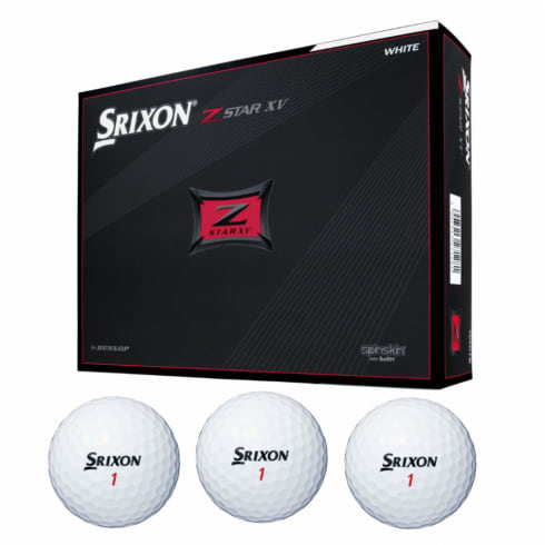 スリクソン SRIXON Z-STAR ゼットスター XV 2021 ホワイト (SNZSXV7WH) ゴルフ 1ダース(12球入) 公認球