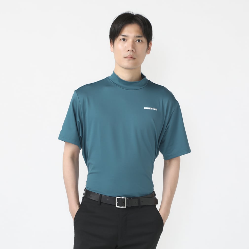 特販ブリーフィング　緑半袖シャツ　Mサイズ メンズウェア