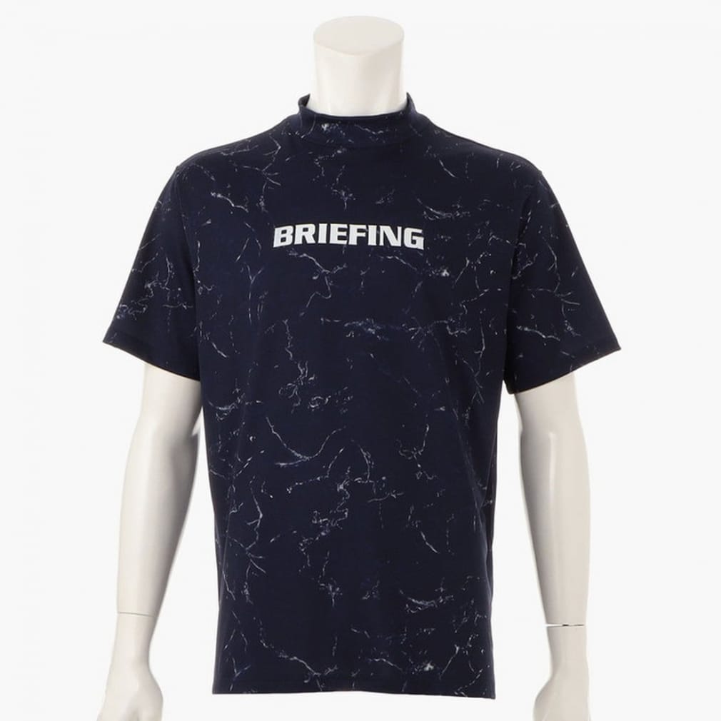 BRIEFING MS TIE DYE HIGH NECK RELAXED