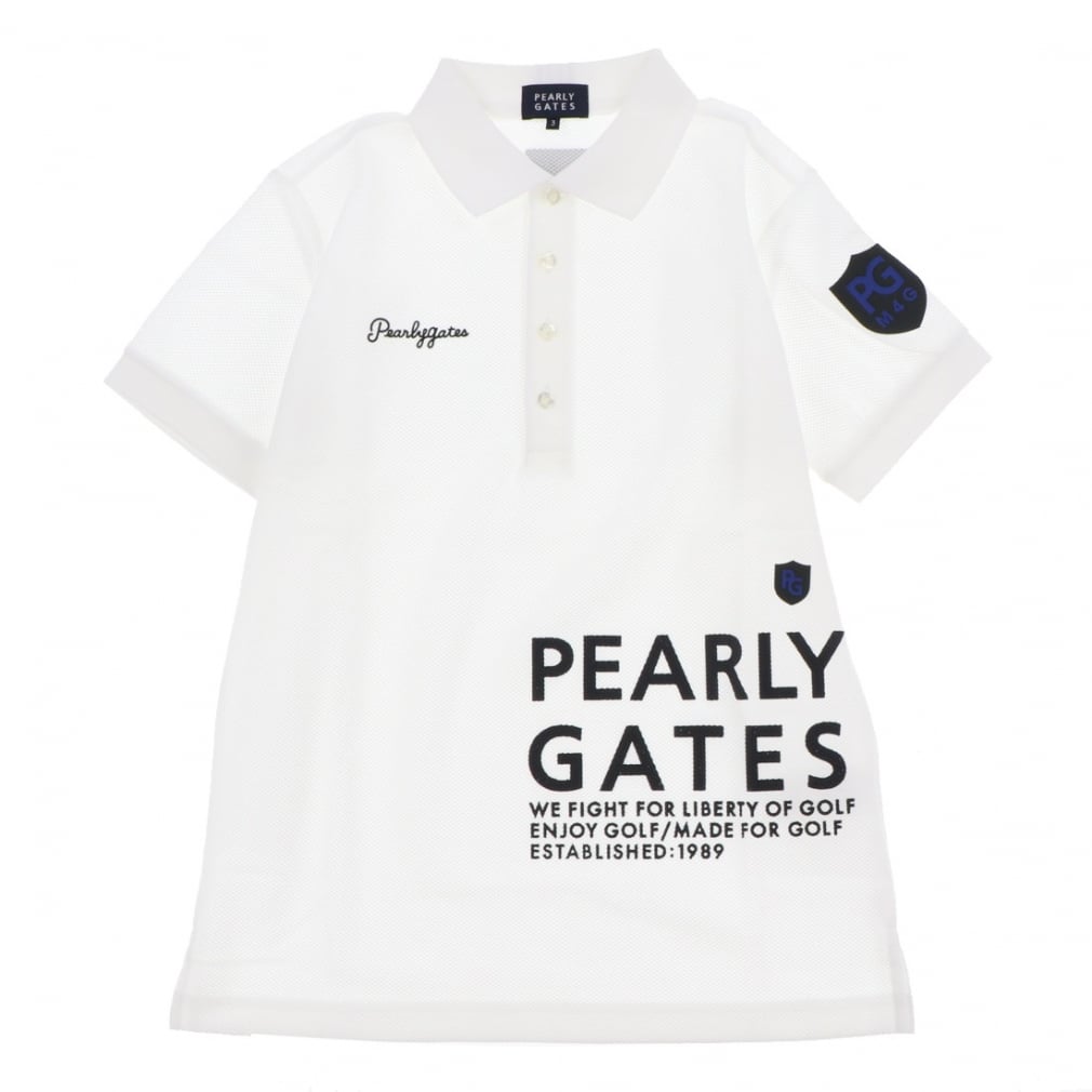 パーリーゲイツ ゴルフウェア 半袖シャツ 春 夏 ハニカムリバー (0533160401) メンズ PEARLY GATES
