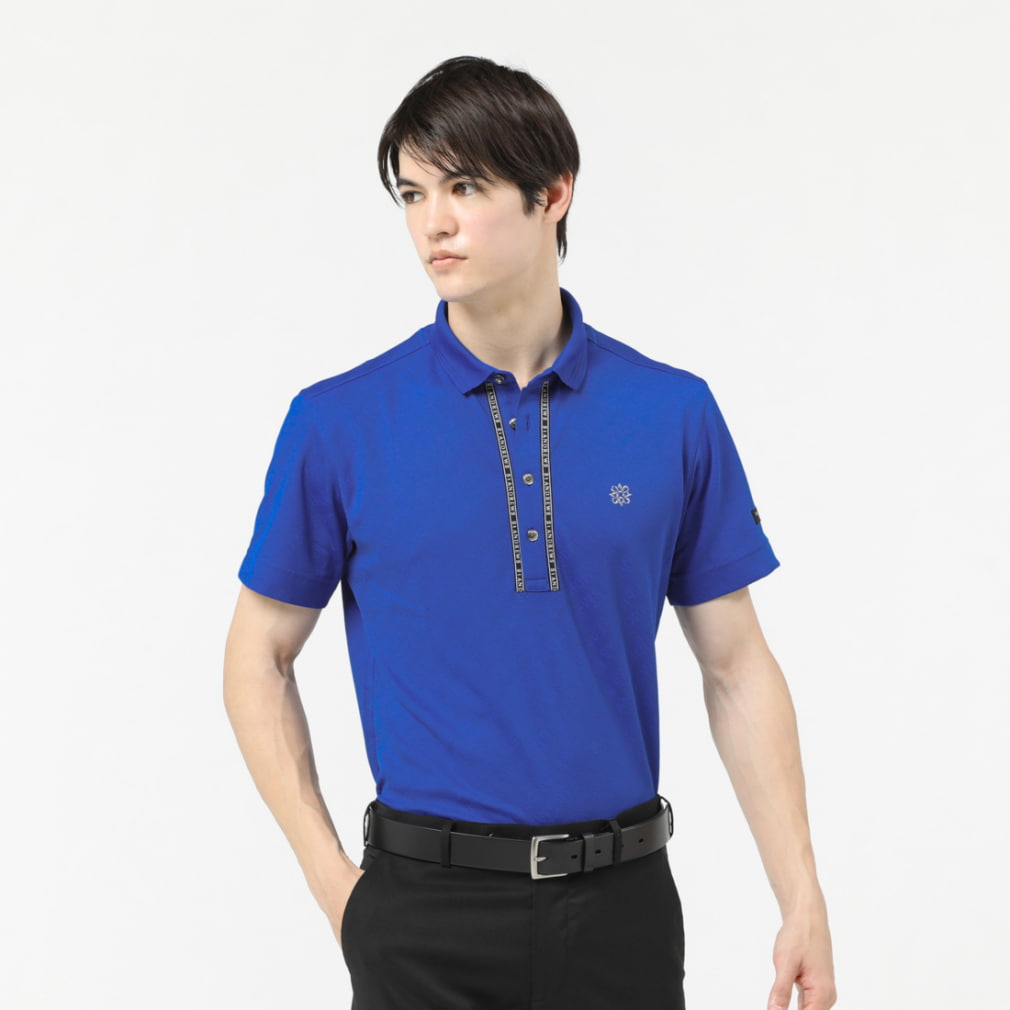 セントアンドリュース ゴルフ メンズ 半袖ポロシャツ Ｌ ブルー