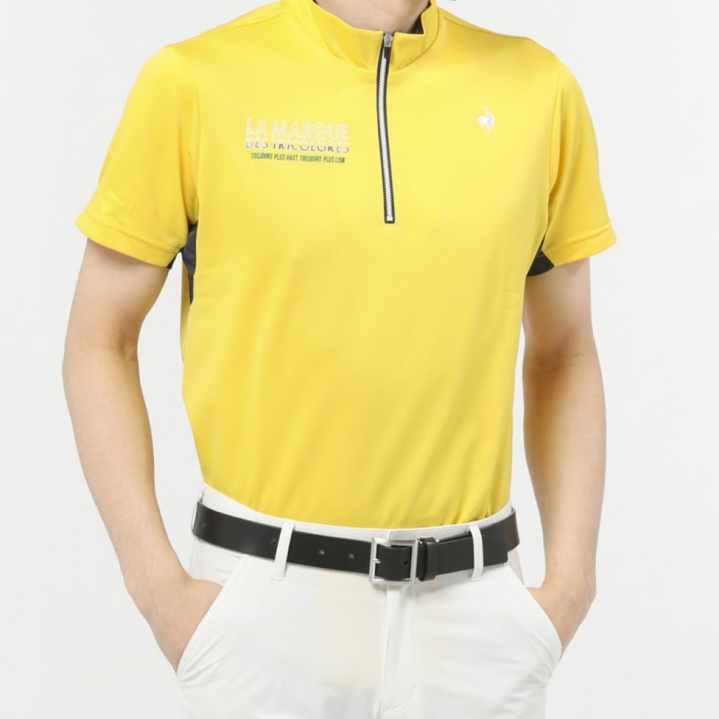 ルコックゴルフ ゴルフウェア シャツ 春 夏 EXcDRY ハーフジップ 半袖 シャツ (QGMVJA27AP) メンズ le coq  GOLF｜公式通販 アルペングループ オンラインストア
