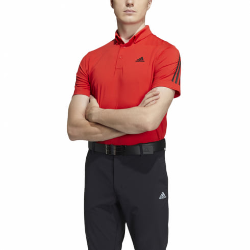 アディダス ゴルフウェア 半袖 シャツ 春 夏 スリーストライプス ストレッチボタンダウンシャツ メンズ adidas｜公式通販 アルペングループ  オンラインストア