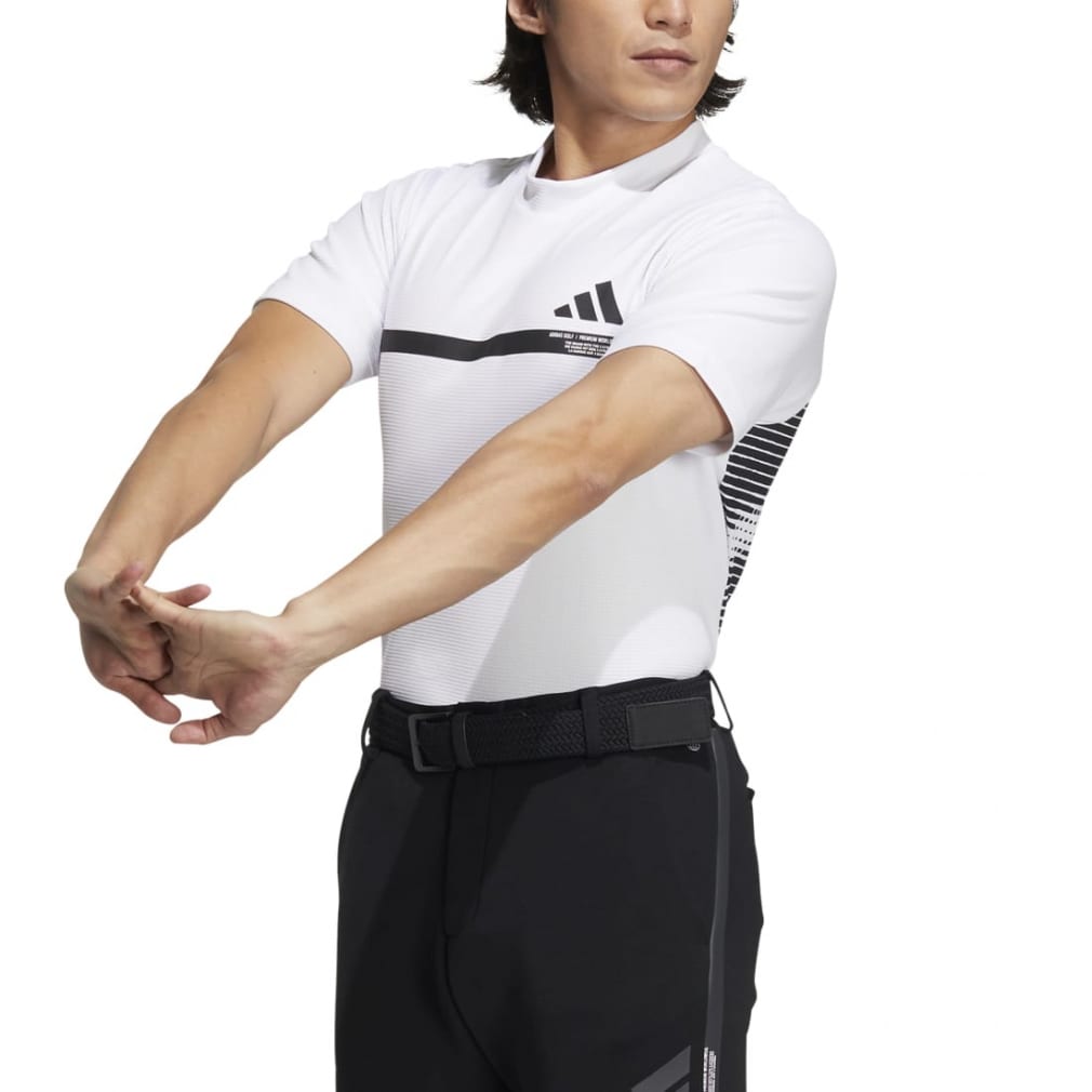 アディダス adidasゴルフシャツ  半袖モックネックシャツ XLサイズ　新品