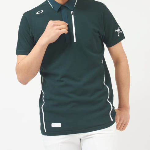 オークリー ゴルフウェア 春 夏 半袖シャツ SKULL SYNCHRONISM SWTR SHIRT 4.0 セーターシャツ (FOA402526)  メンズ OAKLEY