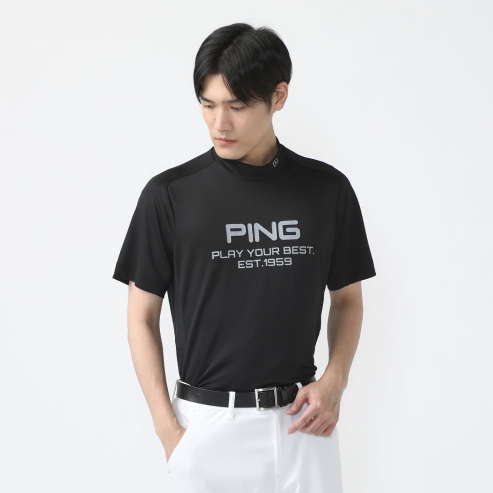 ピン ゴルフウェア 半袖シャツ 春 夏 テラカノコハイネックシャツ (6214167207) メンズ PING