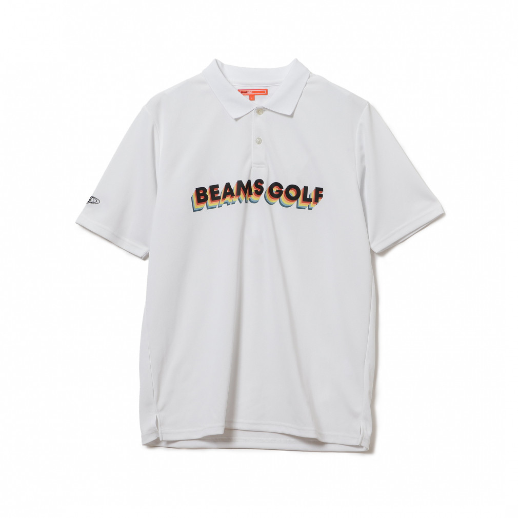 ビームスゴルフ 半袖 ポロシャツ XL ホワイト オシャレ ゴルフウェア