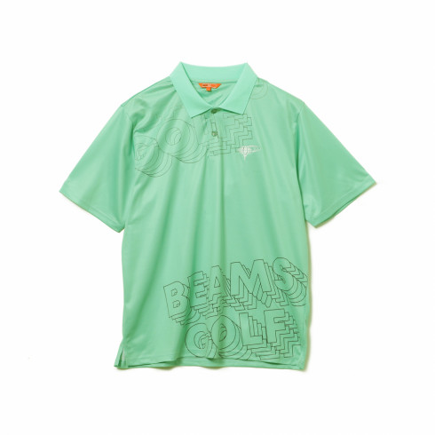 J6160 美品 ビームスゴルフ 胸ロゴポロシャツ サックスブルー L
