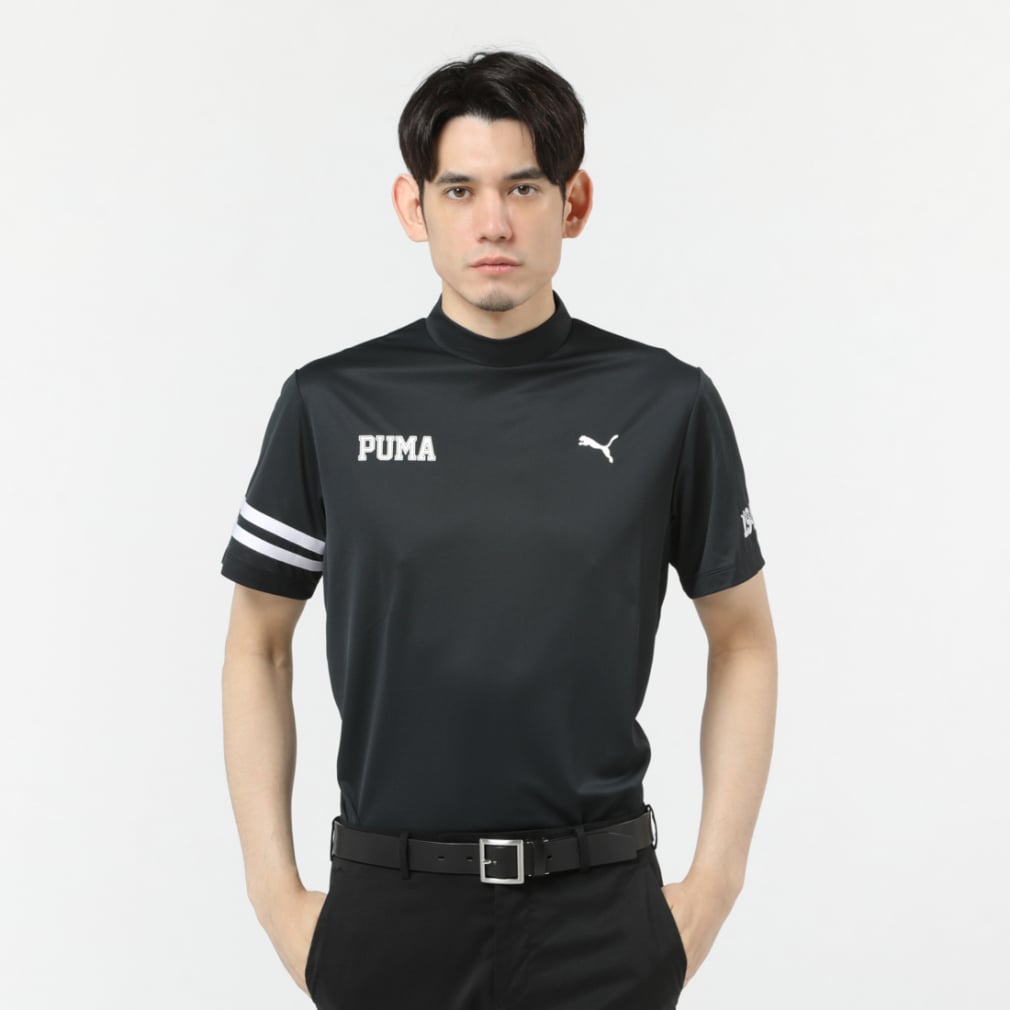プーマゴルフ 半袖シャツ Lサイズ ブラック - ウエア(男性用)