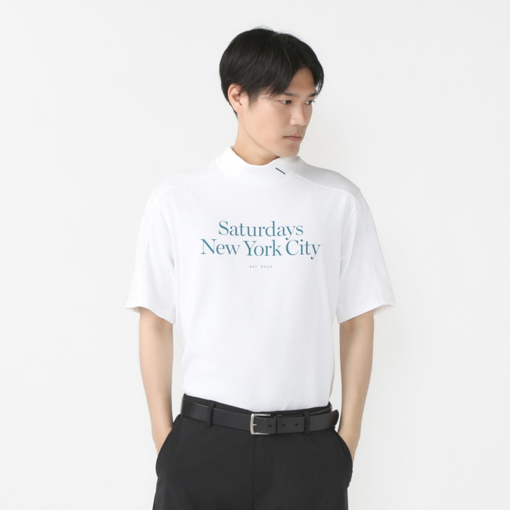 サタデーズニューヨークシティ ゴルフウェア 半袖シャツ 春 夏 Classic Mock Shirt S/S (BGM14020) メンズ  SATURDAYS NEW YORK CITY