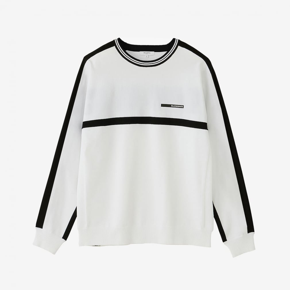 トップスBlack&White セーター　ポロシャツ 2点セット