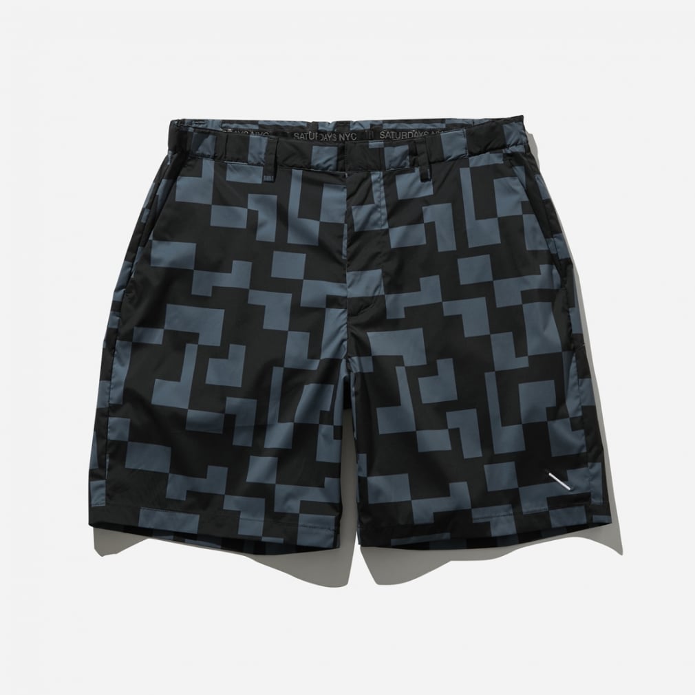 サタデーズニューヨークシティ ゴルフウェア ショートパンツ 春 夏 Block Wide Short Pant (BGS-13120) メンズ  SATURDAYS NEW YORK CITY