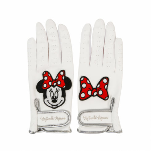 ディズニー レディース ゴルフウェア 春 夏 グローブ 両手用 ミニーマウスデザイン かわいい グローブ Disney 公式通販 アルペングループ オンラインストア