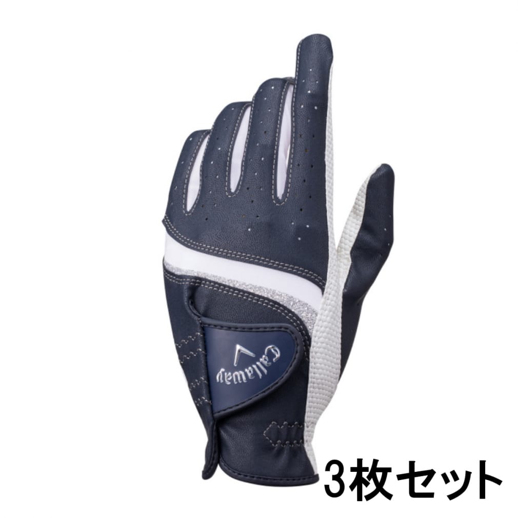 3枚セット キャロウェイ レディース 春 夏 ゴルフ グローブ Style Glove WMS 21JM スタイルグローブ (4518288866)  Callaway