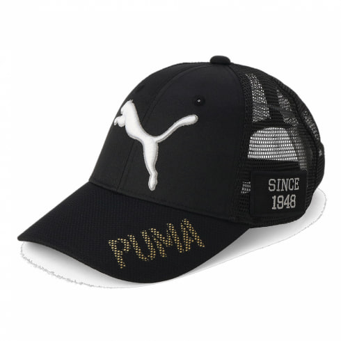プーマ レディース ゴルフウェア キャップ 春 夏 ゴルフ Wツアーパフォーマンスキャップ (025004)  両サイドのワッペンはサングラスホルダーとして使用可能 PUMA