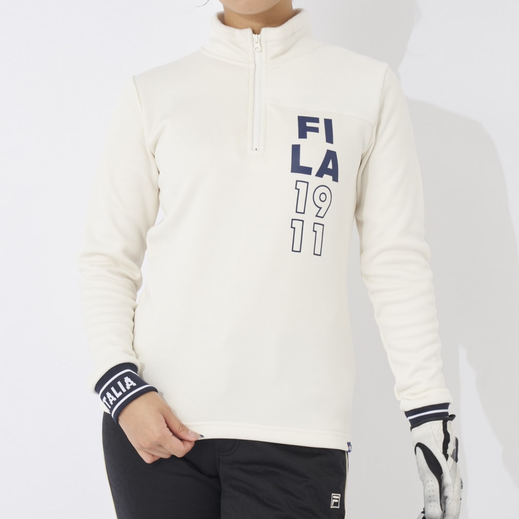 フィラ レディース ゴルフウェア 長袖シャツ 秋 冬 長袖ハーフジップシャツ (793503) FILA