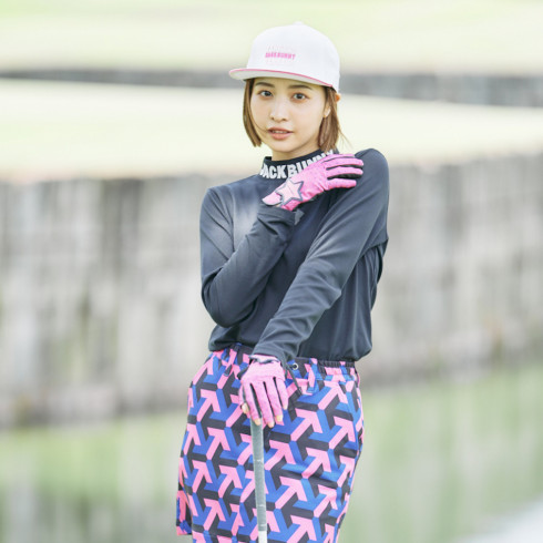 ピンク スカート 1サイズM ジャックバニー レディース ゴルフウェア 新品-