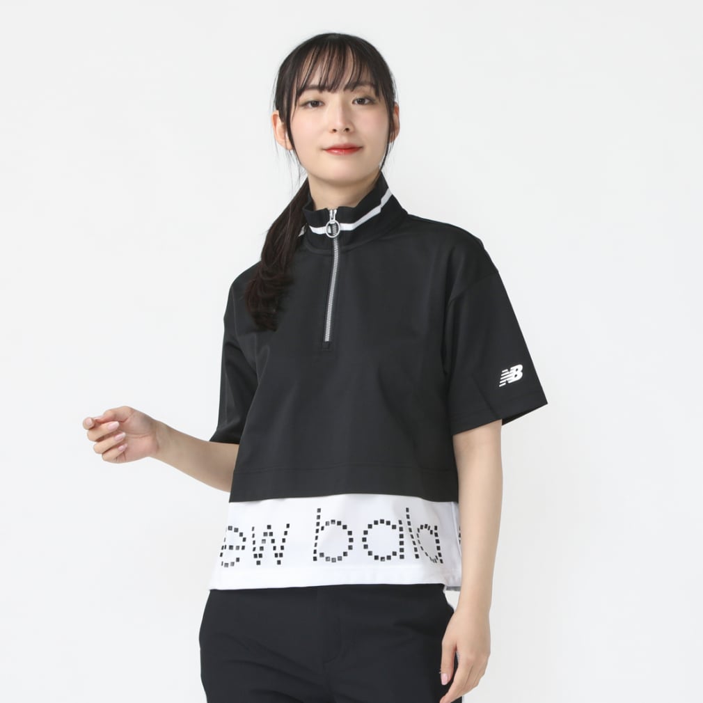 900円 ニューバランス レディース ゴルフウェア 半袖トレーナー 春 夏 LIGHT SWEAT HALF ZIP PO (0124164502) New  Balance