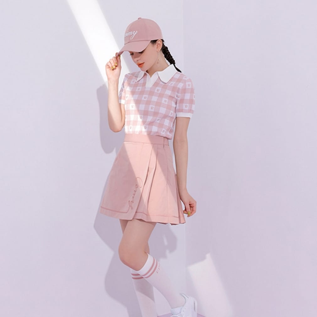 【新品】PUMA ゴルフウェア　スカート　レディースＳ　ピンク