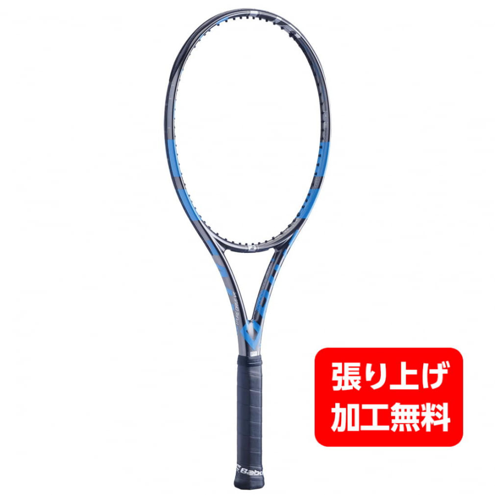 バボラ 国内正規品 PURE DRIVE VS 101328 硬式テニス 未張りラケット : ダークグレー×ブルー BabolaT