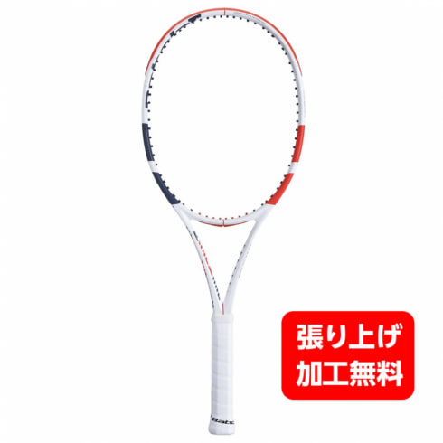 バボラ 国内正規品 PURE STRIKE 100 ピュアストライク 101400 硬式テニス 未張りラケット : ホワイト×スカーレット BabolaT