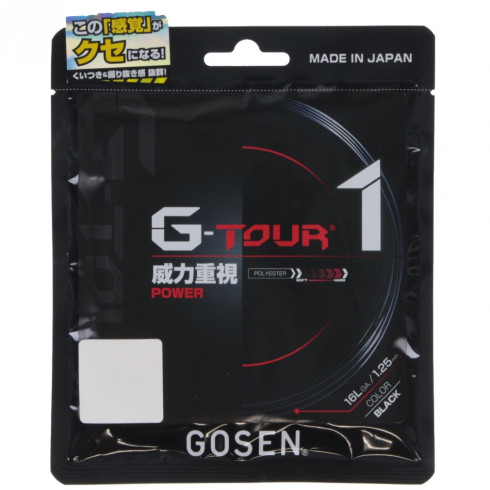 ゴーセン G-TOUR1 16L (TSGT11BK) 硬式テニス ストリング GOSEN｜公式 