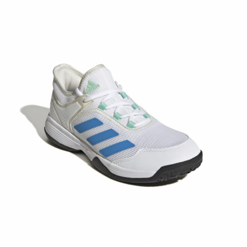 アディダス Ubersonic 4 k GY4020 ジュニア(キッズ・子供) テニス オールコート用シューズ : ホワイト×サックスブルー adidas
