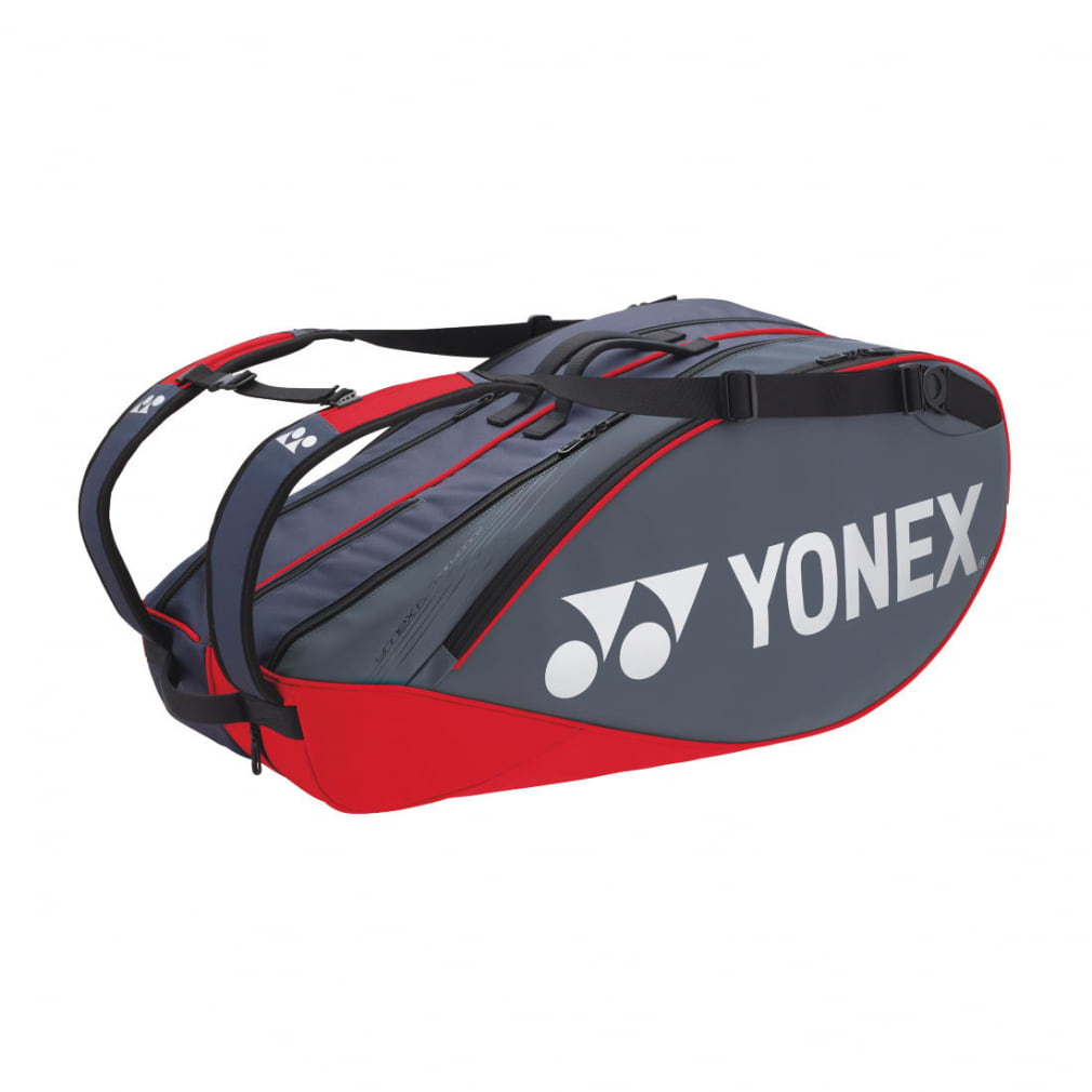 ヨネックス ラケットバッグ6 6本用 BAG2202R テニス : グレー×レッド YONEX