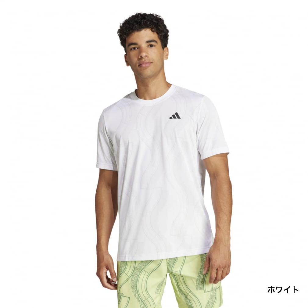 アディダス メンズ テニス クラブ テニス グラフィック 半袖Tシャツ 