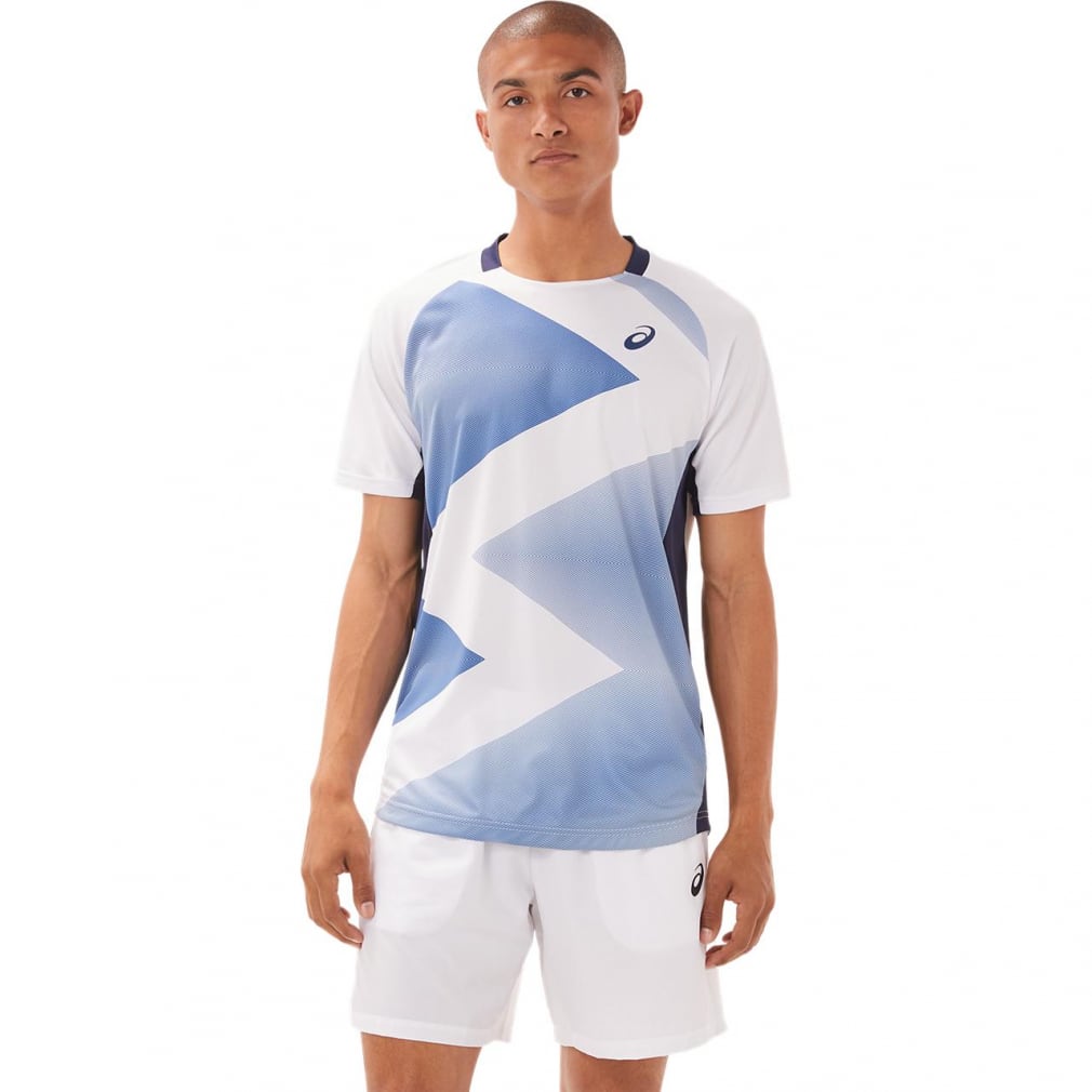 アシックス メンズ テニス 半袖Tシャツ グラフィック ショートスリーブ 