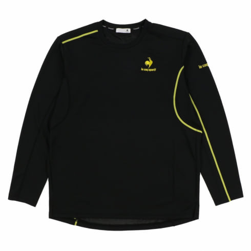 ルコック メンズ テニス 長袖Tシャツ NEW COSMOS STITCH L/S QTMUJB01 : ブラック le coq sportif