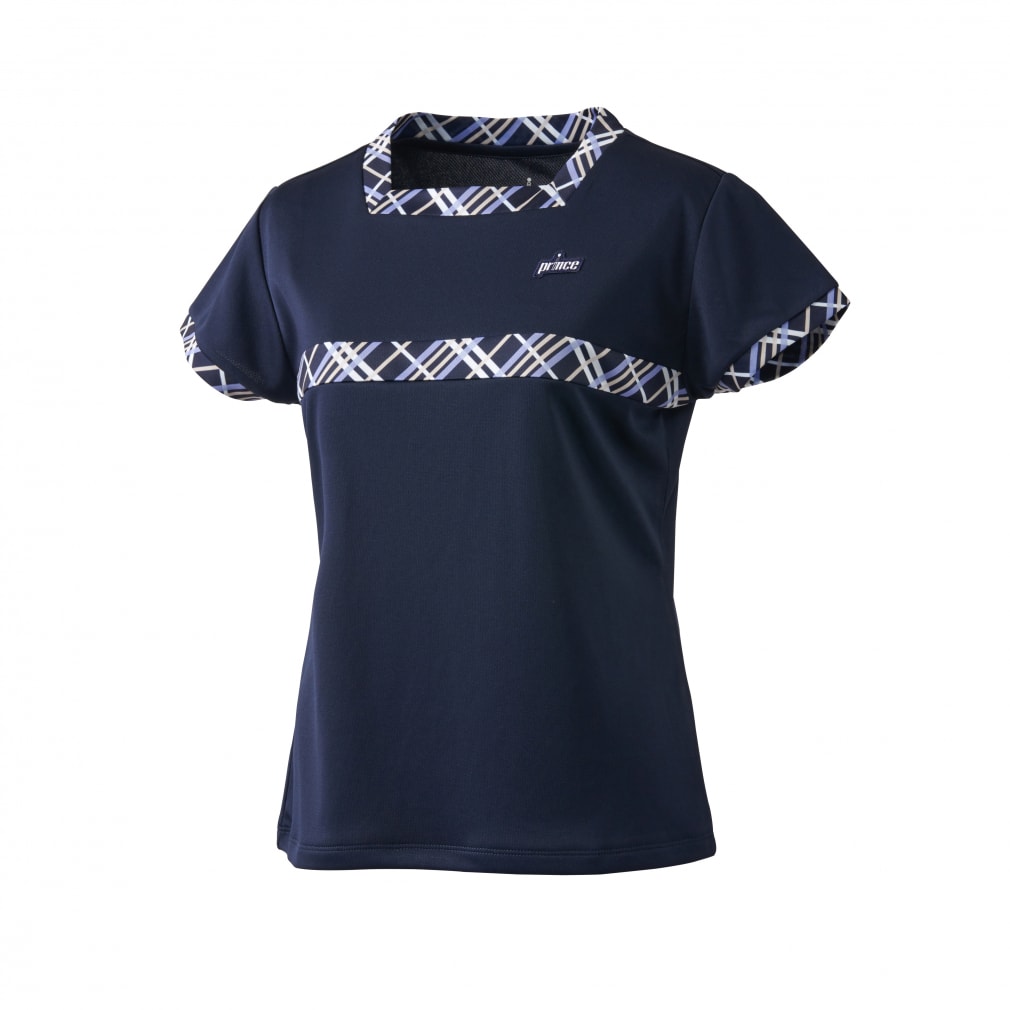 プリンス レディス テニス 半袖Tシャツ ゲームシャツ 吸水速乾 UPF50