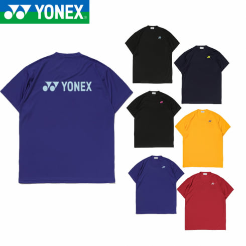 ヨネックス テニス 半袖Tシャツ バックロゴTシャツ RWAP2301 ロゴ入りTシャツ ロゴプリントシャツ プラクティスシャツ YONEX