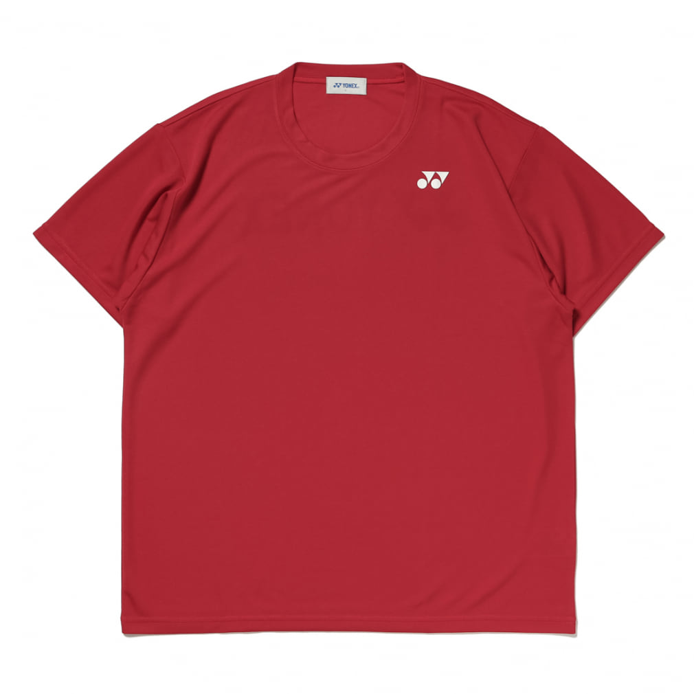 ヨネックス　半袖Tシャツ　赤　バックプリント　M