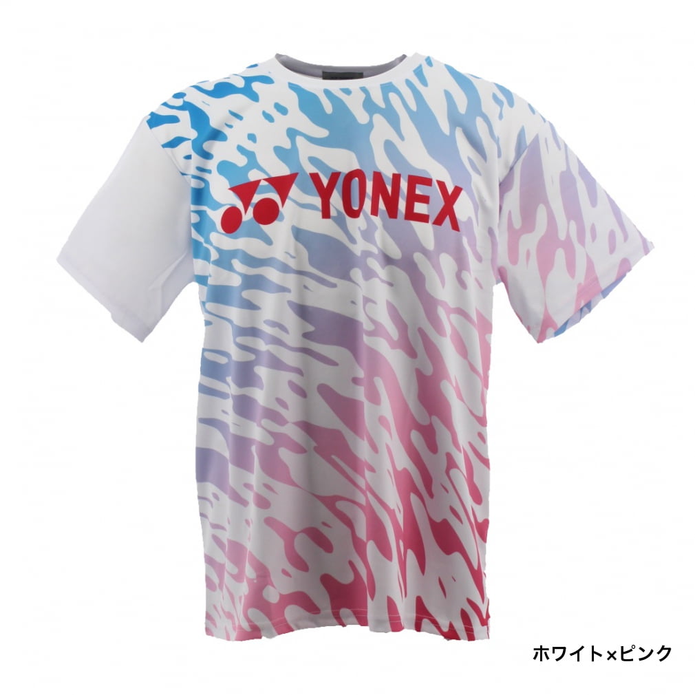 ヨネックス メンズ レディス テニス 半袖Tシャツ グラフィックTシャツ ユニプラクティスTシャツ ユニセックスTシャツ RWAP2402 YONEX