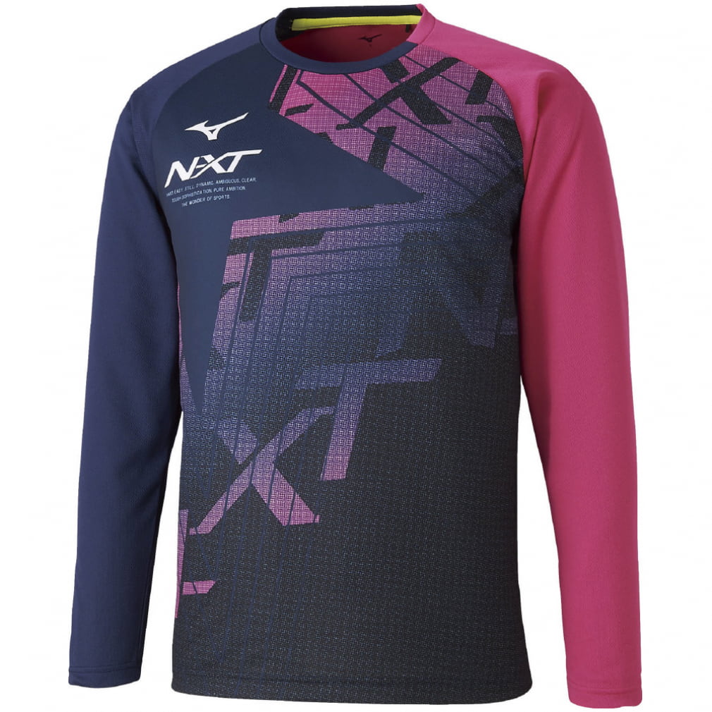 ミズノ メンズ レディース テニス バドミントン 長袖 N Xtグラフィックtシャツ 62ja0z54 Mizuno 公式通販 アルペングループ オンラインストア