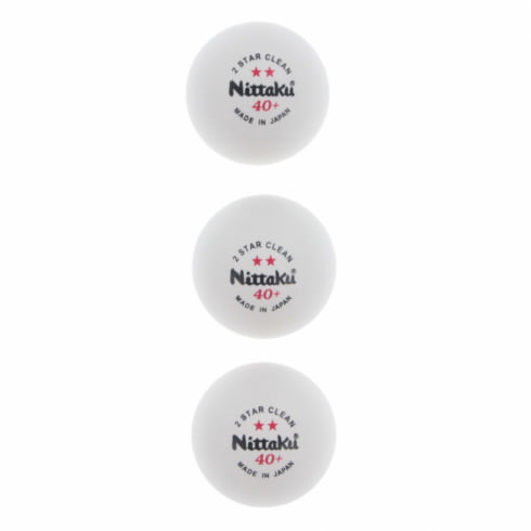 ニッタク プラ2スタークリーン ホワイト 3コイリ NB1720 卓球 試合球 Nittaku