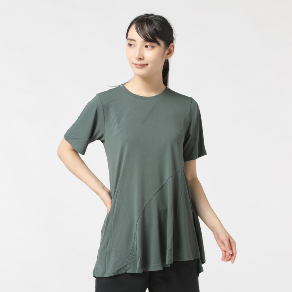 ダンスキン レディース フィットネス 半袖 Tシャツ L/L FLARE TEE