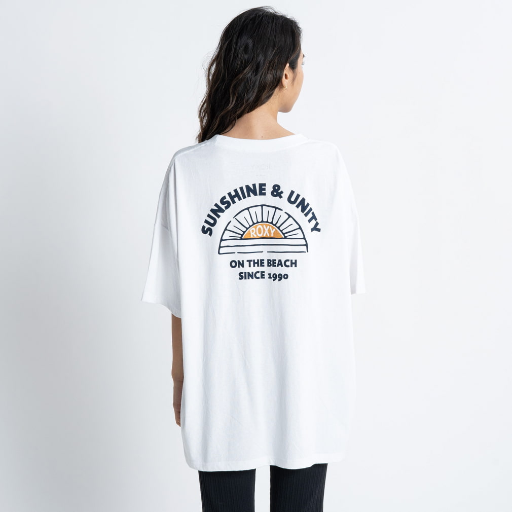 2023春夏 ロキシー レディース サーフ 半袖Tシャツ SUNSHINE and UNITY SS TEE RST231096 ROXY｜公式通販  アルペングループ オンラインストア