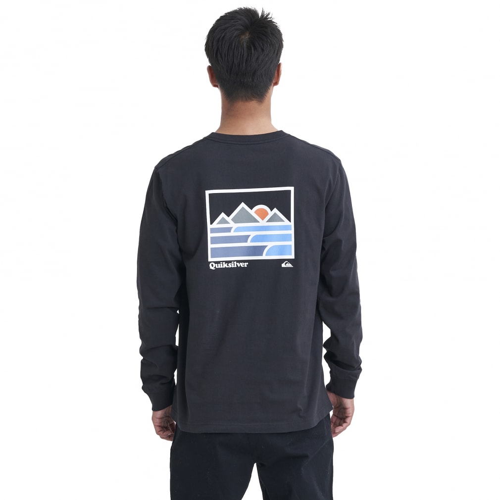 クイックシルバー メンズ サーフ 長袖Tシャツ LANDSCAPE LINE LT